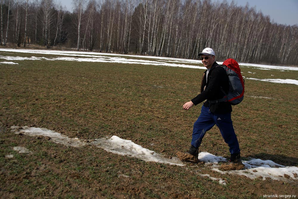 Пеший поход выходного дня: пл. 52-й км - р. Речица - пл. Привалово 12 апреля 2009 г.